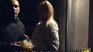 cute european blonde with perfect body turns on friend for hardcore sex