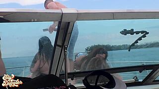 Hey, check out this wild Miami boat day BTS with willow ryder, ameena green, aria six, and more babes getting naughty! 😏