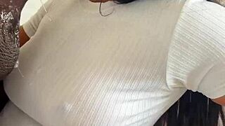 amateur couple devouring huge dildo