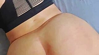 Stepbrother keeps banging curvy stepsis with double creampie after first load