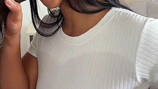 amateur couple devouring huge dildo