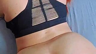 Stepbrother keeps banging curvy stepsis with double creampie after first load