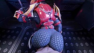 female sangheili fucks man with monster cock in casual story