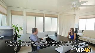 vip4k poor college girl needs cash for travel so she fucks during interview