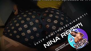 can you believe nina rotti is taking that huge fuck machine with her big natural tits bouncing?