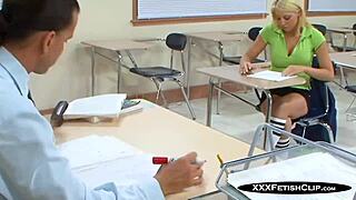 Naughty Bookworms Shawna Lenee bangs her teacher right in the classroom