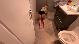 Watching the maid clean sparks wild sex fantasies in my mind