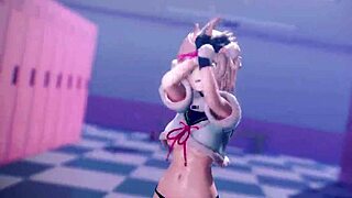 Blonde Shigure Ui Performs Exciting Striptease Dance!