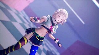 Blonde Shigure Ui Performs Exciting Striptease Dance!