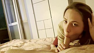 My Gym Partner Loves Giving Sloppy Blowjob Instead Of Going To The Gym