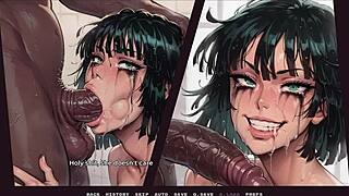 Damn, this hentai game got me hot with a sweaty BBC blowjob! 🔥