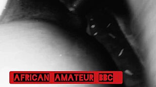 i'm loving this ebony couple squirting on big black cock