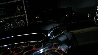 Man, night fuck on the car hood with a massive cumshot on her voluptuous body!
