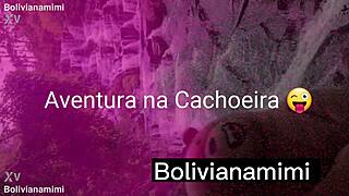 Latina Without Panties at Waterfall Finds Guy and Sucks Cock