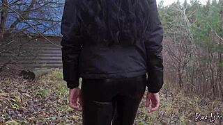 Look at Black Lynn taking huge cock in risky public quickie