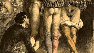 Discover vintage retro antique drawings collection