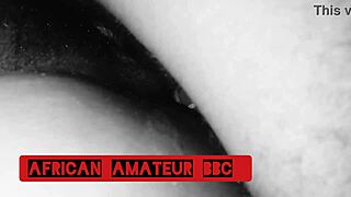 i'm loving this ebony couple squirting on big black cock