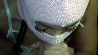 Masked Curvy Baddie Deepthroats Big Black Cock In Lingerie. Neighbors Watch The Intense Action.