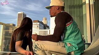 sunset creampie in la with intense licking and cowgirl riding. screaming echoes through the night.