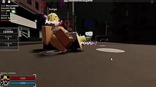 the roblox heroine bounces her ass in cowgirl riding