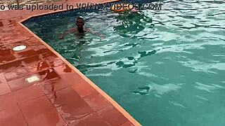 after pool fun, i fucked a fat oiled bitch for cumshot