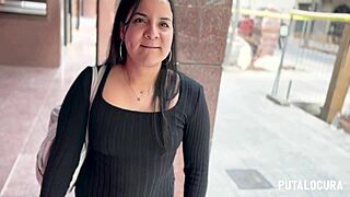Putalocura: Torbe Seduces Shy Chubby Salomé for Hotel Doggy Action