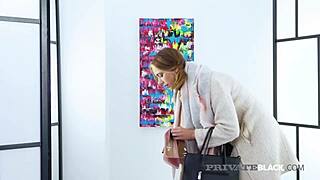 Ani blackfox getting double penetration with black and white cocks 😈