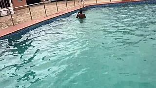 after pool fun, i fucked a fat oiled bitch for cumshot