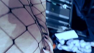 My Latina Tranny Stepsister Teases In Fishnets With Horny Striptease