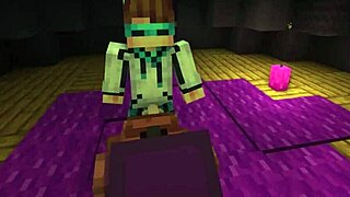 Block Woman Gets Bent Over by Block Man in Wild Action