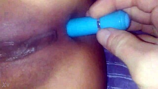 69 slut with toy in ass and cock in mouth, pure filth