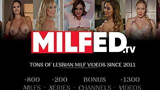 Why are these hot milfs fingering that young lesbian girl in lingerie?