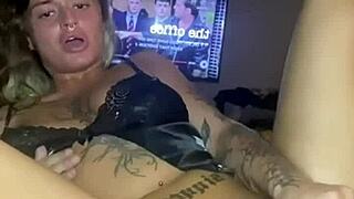 horny goth teen solo fucks till she cums hard 🖤