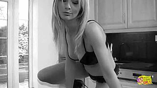 This beautiful blonde bitch Karen ENJOYED wild SEX with her lesbian friend