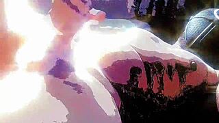 Wow, Bad Wolf28 goes wild with outdoor handjob massage!