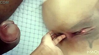 Blonde hottie’s tight asshole stretched and filled with creamy load