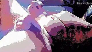 Wow, Bad Wolf28 goes wild with outdoor handjob massage!