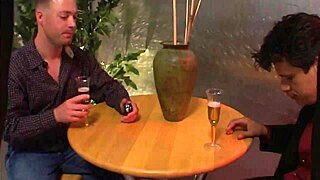 Teen 18+ brunette enjoys anal in wild threesome pounding