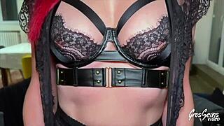 Sally adore getting her ass fucked in lingerie, milf slut moaning 😏