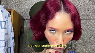 My stepdaughter comes home late from a party. I make her suck me off as punishment!