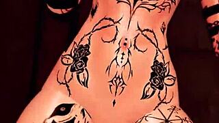 Cute trans girl rides dildo in VR, cumming from solo play