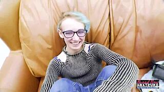 i watched that exotic nerdy coed raven get her wet pussy fingered and ass fucked hard