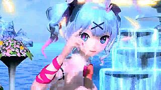 Hatsune Miku In Nude Mod Rabbit Hole Costume From Project Diva