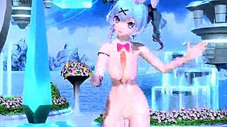 Hatsune Miku In Nude Mod Rabbit Hole Costume From Project Diva