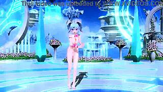 Hatsune Miku In Nude Mod Rabbit Hole Costume From Project Diva