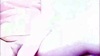 Amateur Japanese Girl Masturbates Hard and Squirts in Solo Action