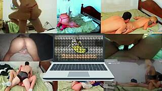 A couple passionately fucking pregnant stepdaughter with big ass in hot shower! 🔥