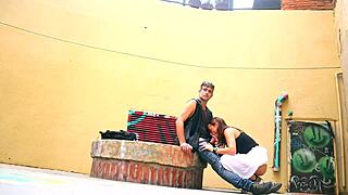 Blonde Spanish Girl Has Public Sex on Barcelona Streets