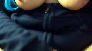 Curvy amateur touches wet hairy pussy to orgasm