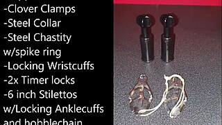 just a sissy getting ready for extreme self-bondage play